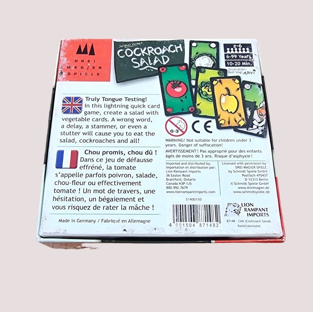 Cockroach Salad Card Game - Picture 2 of 6